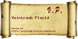 Veintraub Placid névjegykártya